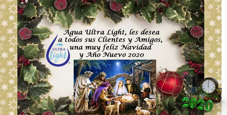 Feliz Navidad 2019 Agua Ultra Light