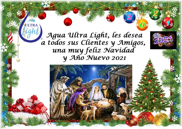Feliz Navidad 2021 Agua Ultra Light