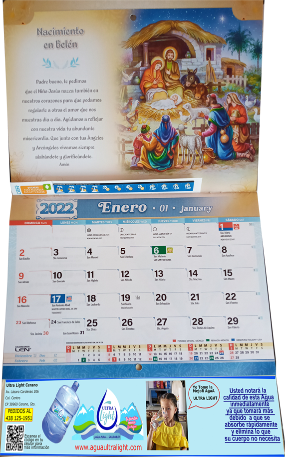 Calendarios del 2022 de Ultrea Light